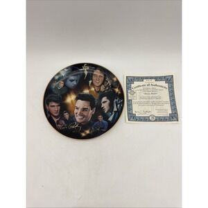 Bradford Exchange Elvis Plate, Limited Edition #44 A, TCB, Certificate, 2005